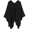 imageWomens Blanket Shawls Wraps Winter Printed Open Front Poncho Cape Plaid Shawls for WomenSeries 31black