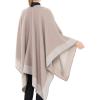 imageWomens Blanket Shawls Wraps Winter Printed Open Front Poncho Cape Plaid Shawls for WomenZ Light Khaki