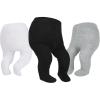 imageAmerican Trends Baby tights with Non Slip Grips Tights3 Pairswhite Black Grey
