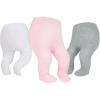 3 Pairs-white Pink Grey