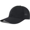 imageAmerican Trends Men Women Baseball Cap Adjustable Dad Hat Breathable Waterproof Colorful Cap HatA Black