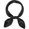 imageAmerican Trends Women Silk Feeling Scarf Satin Head Scarves Square Satin Scarf Wrap Neck Scarf Lightweight Silk Like Bandana01 Black