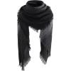 imageAmerican Trends Womens Fall Winter Scarf Plaid Tassel Soft Warm Blanket Scarves Womens Shawl WrapsBlack and White