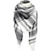 Scarf-black White