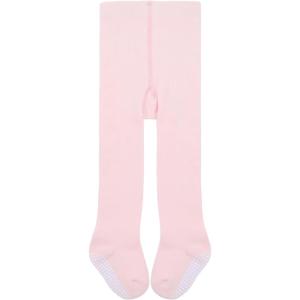 imageAmerican Trends Baby tights with Non Slip Grips Newborn Socks Infant Leggings Ultra Soft StockingsLight Pink With Grips