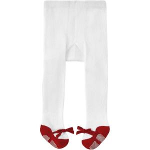 imageAmerican Trends Baby tights with Non Slip Grips Newborn Socks Infant Leggings Ultra Soft StockingsRed for Baby With Grips