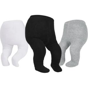imageAmerican Trends Baby tights with Non Slip Grips Tights3 Pairswhite Black Grey