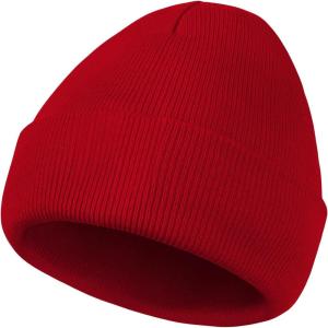 imageAmerican Trends Beanie Hat for Men Women Smile Face Beanies Knit Soft Cute Skull Beanie HatsRed
