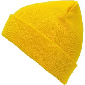 imageAmerican Trends Beanie Hats for Men Winter Hats Fisherman Beanie Slouchy Beanie Soft Skull Caps Knit HatsA Fresh Yellow