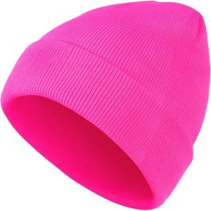 imageAmerican Trends Beanie Hats for Men Winter Hats Fisherman Beanie Slouchy Beanie Soft Skull Caps Knit HatsRose