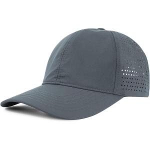 imageAmerican Trends Men Women Baseball Cap Adjustable Dad Hat Breathable Waterproof Colorful Cap HatDeep Grey
