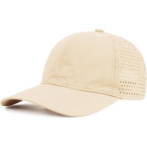 imageAmerican Trends Men Women Baseball Cap Adjustable Dad Hat Breathable Waterproof Colorful Cap HatKhaki