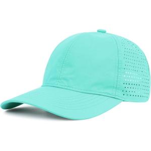 imageAmerican Trends Men Women Baseball Cap Adjustable Dad Hat Breathable Waterproof Colorful Cap HatPeacock Blue