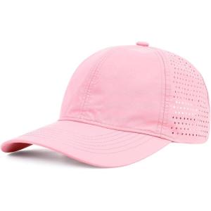 imageAmerican Trends Men Women Baseball Cap Adjustable Dad Hat Breathable Waterproof Colorful Cap HatPink