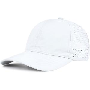 imageAmerican Trends Men Women Baseball Cap Adjustable Dad Hat Breathable Waterproof Colorful Cap HatWhite