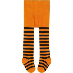 imageAmerican Trends Tights for Toddler Girls Halloween Stripped Leggings Baby Cable Knit TightsBlack Orange Stripes