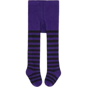 imageAmerican Trends Tights for Toddler Girls Halloween Stripped Leggings Baby Cable Knit TightsBlack Purple Stripes