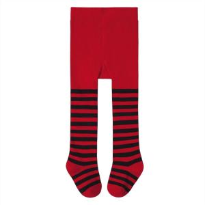 imageAmerican Trends Tights for Toddler Girls Halloween Stripped Leggings Baby Cable Knit TightsBlack Red Stripes