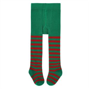 imageAmerican Trends Tights for Toddler Girls Halloween Stripped Leggings Baby Cable Knit TightsGreen Red Stripes