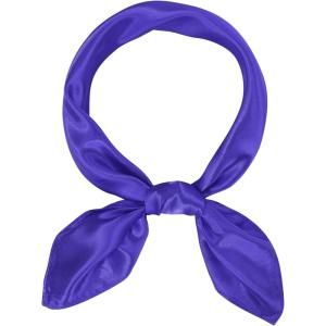 imageAmerican Trends Women Silk Feeling Scarf Satin Head Scarves Square Satin Scarf Wrap Neck Scarf Lightweight Silk Like Bandana10 Purple 1
