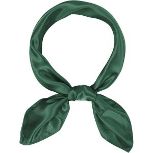 imageAmerican Trends Women Silk Feeling Scarf Satin Head Scarves Square Satin Scarf Wrap Neck Scarf Lightweight Silk Like Bandana15 Army Green