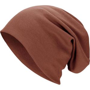 imageBeanie for MenWomen Slouchy Beanie Hats Hip Hop Skull Cap Baggy Stylish LightweightA Light Coffee