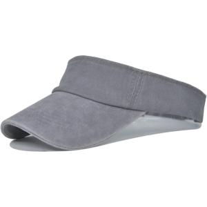 imageSun Visor Hats Cotton Sun Protection Cap Hats Visor HatGrey