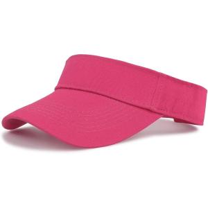 imageSun Visor Hats Cotton Sun Protection Cap Hats Visor HatRose Red