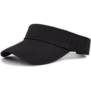 imageSun Visor Hats Cotton Sun Protection Cap Hats Visor HatS Black