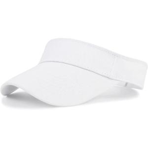 imageSun Visor Hats Cotton Sun Protection Cap Hats Visor HatS White