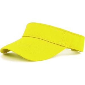 imageSun Visor Hats Cotton Sun Protection Cap Hats Visor HatYellow