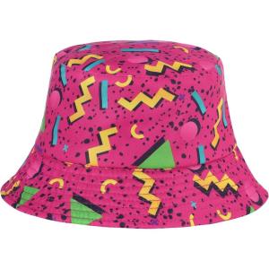 imageUnisex Athletic Bucket Hat Solid Colors Sun Hat with UV Protection for Outdoor Sports Packable Summer HatsVintage 80s Rose