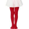 imageBallet Tights for Girls Dance Tights Toddler Girls Leggings Ultra Soft Kids School Uniform Stretchy Tights1 Pack Red