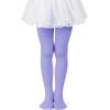 imageGirls Ballet Dance Tights for Toddler Baby Soft Athletic Leggings Infant Elastic Dance Tights for GirlsLight Purple
