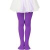 imageGirls Ballet Dance Tights for Toddler Baby Soft Athletic Leggings Infant Elastic Dance Tights for GirlsPurple