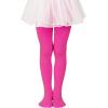 imageGirls Ballet Dance Tights for Toddler Baby Soft Athletic Leggings Infant Elastic Dance Tights for GirlsShocking Pink