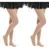 imageAmerican Trends Tights for Girls Ballet Tights Dance Stockings for Toddler Leotards School UniformNudenude2 Pairs