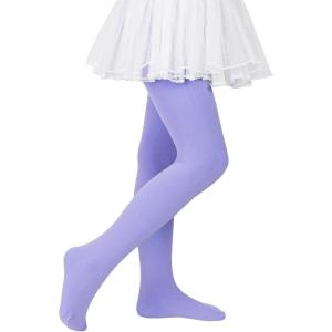 imageGirls Ballet Dance Tights for Toddler Baby Soft Athletic Leggings Infant Elastic Dance Tights for GirlsLight Purple