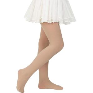 imageGirls Ballet Dance Tights for Toddler Baby Soft Athletic Leggings Infant Elastic Dance Tights for GirlsNude