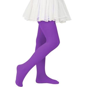 imageGirls Ballet Dance Tights for Toddler Baby Soft Athletic Leggings Infant Elastic Dance Tights for GirlsPurple