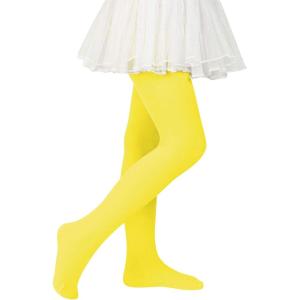 imageGirls Ballet Dance Tights for Toddler Baby Soft Athletic Leggings Infant Elastic Dance Tights for GirlsYellow