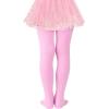 imageAmerican Trends Ballet Tights for Girls Nude Tights Kids Dance Stockings Girls Soft School Uniform Tights1 Pack Pink