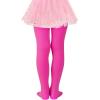 imageAmerican Trends Ballet Tights for Girls Nude Tights Kids Dance Stockings Girls Soft School Uniform Tights1 Pack Rose Red