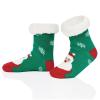 imageAmerican Trends Christmas Slipper Socks Women Fuzzy Socks Gripper Non Slip Womens Warm Cozy Socks AthleticGreen Santa Claus