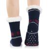 imageAmerican Trends Christmas Slipper Socks Women Fuzzy Socks Gripper Non Slip Womens Warm Cozy Socks AthleticNavy Deer