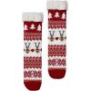 imageAmerican Trends Christmas Slipper Socks Women Fuzzy Socks Gripper Non Slip Womens Warm Cozy Socks AthleticRed Fawn