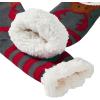 imageAmerican Trends Christmas Slipper Socks Women Fuzzy Socks Gripper Non Slip Womens Warm Cozy Socks AthleticRed Gray Christmas Elk