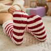 imageAmerican Trends Christmas Slipper Socks Women Fuzzy Socks Gripper Non Slip Womens Warm Cozy Socks AthleticRed White Deer