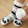 imageAmerican Trends Christmas Slipper Socks Women Fuzzy Socks Gripper Non Slip Womens Warm Cozy Socks AthleticWhite Panda
