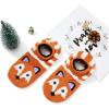 imageAmerican Trends Slipper Socks for Women Non Slip Christmas Socks Comfy Warm Winter Grippy Socks with GrippersOrange Fox